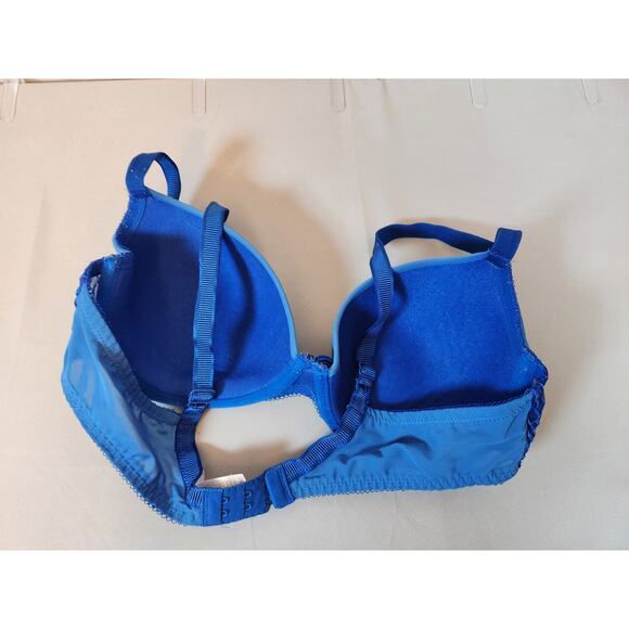 Wacoal Women Blue Solid La Femme Underwire T Shirt Bra 853117 Size 38C - Picture 2 of 3